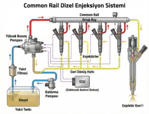 jenerator common rail dizel enjeksiyon