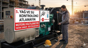 jenerator yag ve su kontrolu